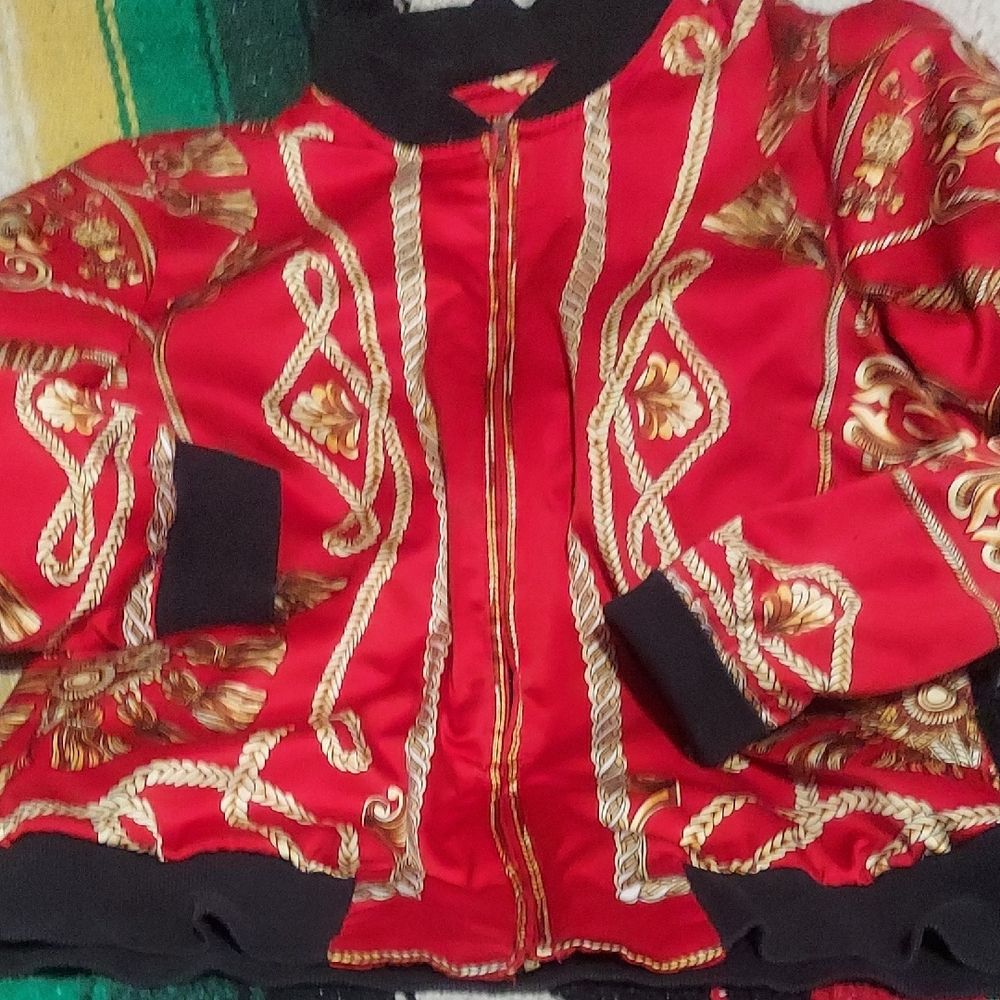 Vintage Versace Vibes. Full Zip Light Weight Jacket. Retro Luxury